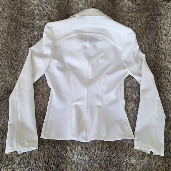 Mark Wong Nark Gorgeous white suit set pants 0 & jacket 2 - Picture 2 of 12